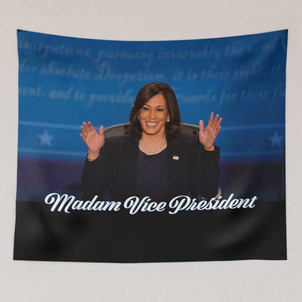 Item preview, Madam Vice President Kamalah Harris biden-Harris 2020 fan shirt blue American  designed and sold by charmingthreads.