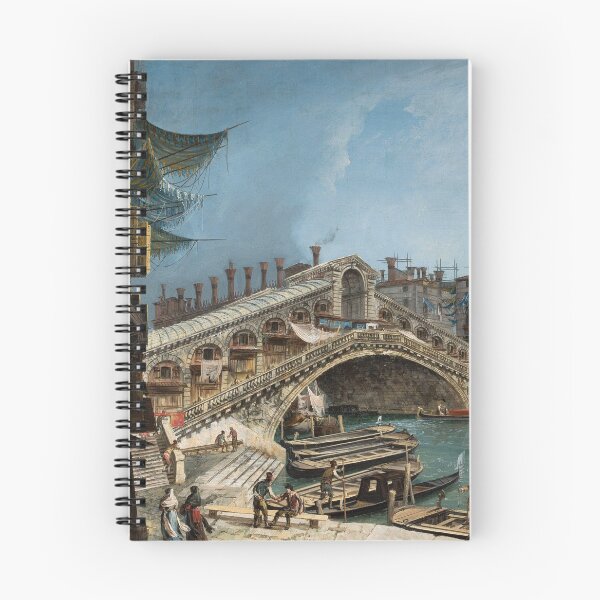 Item preview, Ponte di Rialto in Venice by Michele Marieschi - Italian Venetian Rialto Bridge 17th century oil painting designed and sold by Vintage-TM.