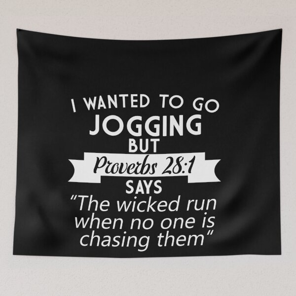 Item preview, I Wanted To Go Jogging, But.. I Christian Bible Runner Shirt designed and sold by MarioShirtWorld.