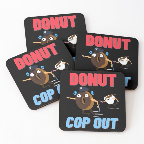 Item preview, Funny Food Humor Meme DONUT COP OUT designed and sold by LevelUpMerch.