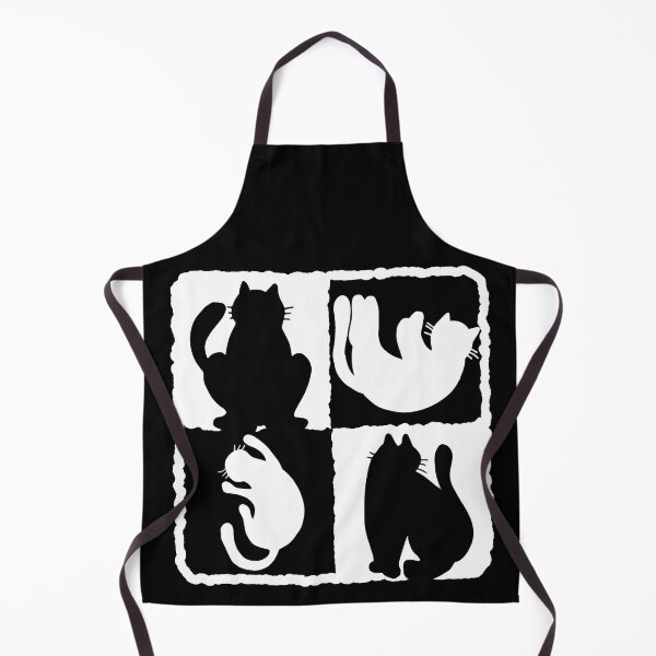 Item preview, Silhouettes of cats in a square white black designed and sold by joseartgel.