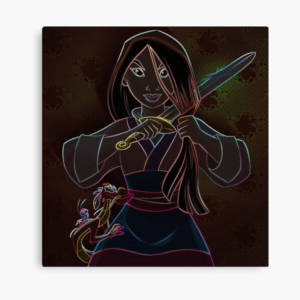 Mulan Canvas Painting - Disney outlet Fanart