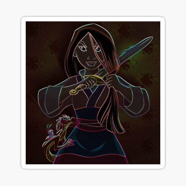 Item preview, Mulan and his sword - Mushu - Chinese Legend designed and sold by katherineserr54.