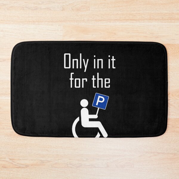 Item preview, In it For The Parking I Sarcastic Disabled Wheelchair Shirt designed and sold by MarioShirtWorld.