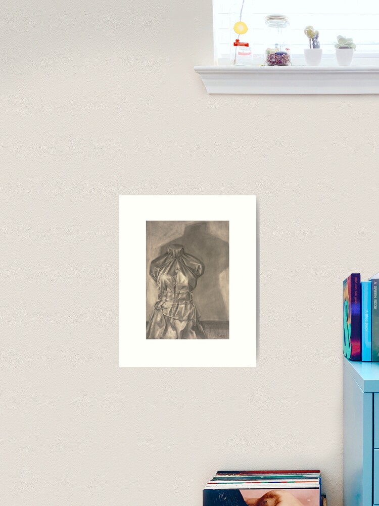 Thumbnail 2 of 3, Art Print, Reductive Charcoal Mannequin Value Study designed and sold by Sabtastic.