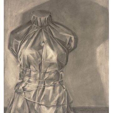 Artwork thumbnail, Reductive Charcoal Mannequin Value Study by Sabtastic