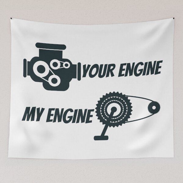 Item preview, Your Engine, My Engine - For Bicycle Lovers designed and sold by PandaSoul.