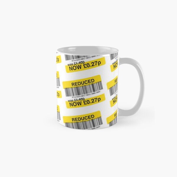 Tesco Reduced Yellow Sticker - Grab a bargain Classic Mug