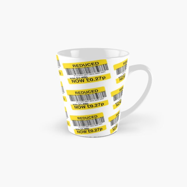 Tesco Reduced Yellow Sticker - Grab a bargain Tall Mug