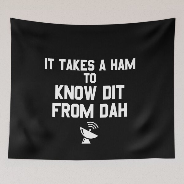Item preview, Dit from Dah I Ham Radio Morse Code Geek CW Operator T-Shirt designed and sold by MarioShirtWorld.