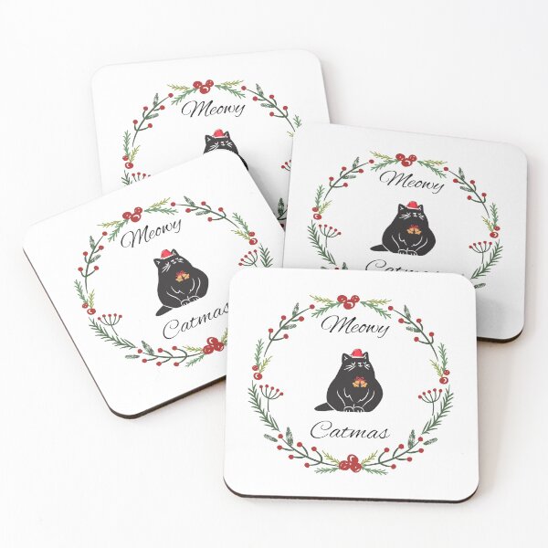 Item preview, Merry Christmas Meowy Catmas  designed and sold by Pattranit56.