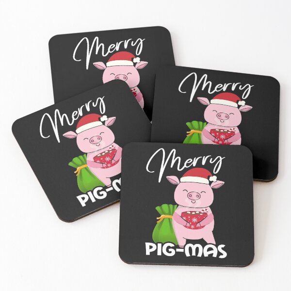 Item preview, Merry Pig-Mas For Pig Lovers At Christmas Time designed and sold by CarterFunTees.