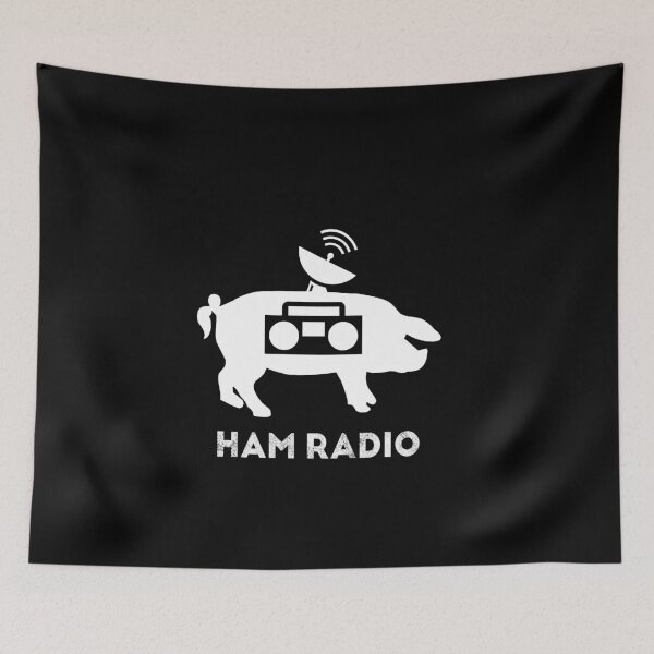 Item preview, Ham Radio Pig Lover Gift Morse Code Geek CW Operator T-Shirt designed and sold by MarioShirtWorld.
