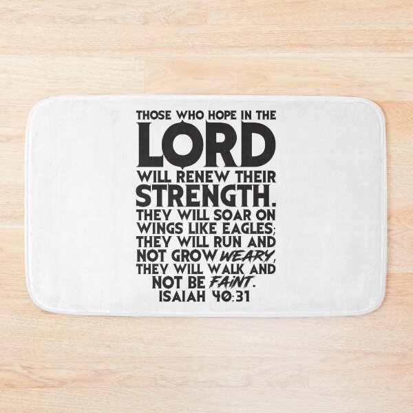 Item preview, Isaiah 40:31 Hope In The Lord Bible Verse designed and sold by plushism.