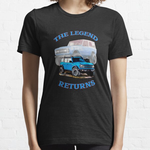 2021 Ford Bronco Velocity Blue 4 Door Off-Road Truck "The Legend Returns" Design Essential T-Shirt