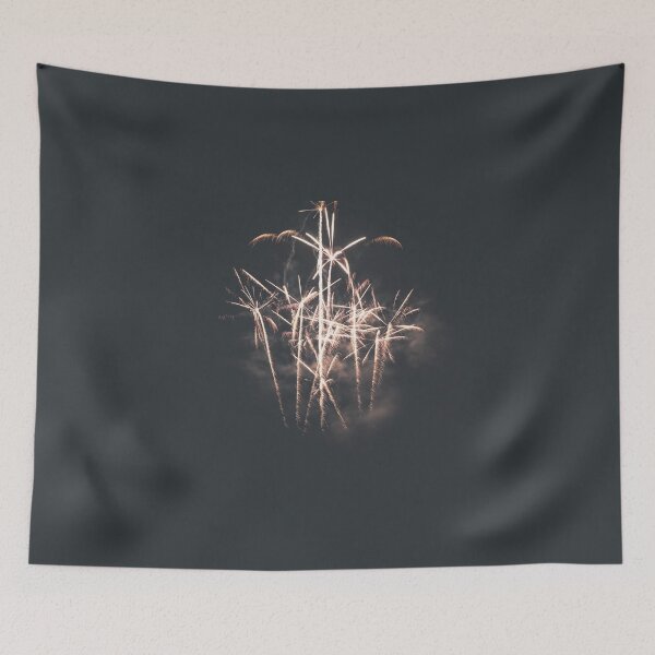 Item preview, Beautiful large and colorful fireworks display show close-up on dark background designed and sold by Grégory DUBUS.