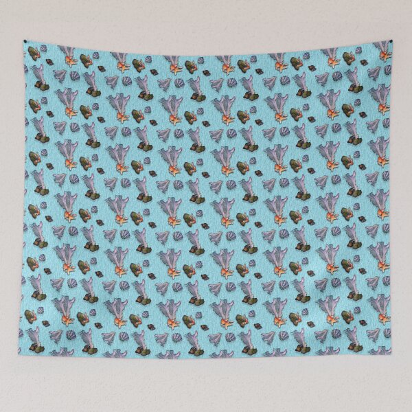Item preview, Fish and Jewels Pattern designed and sold by policaincreate.