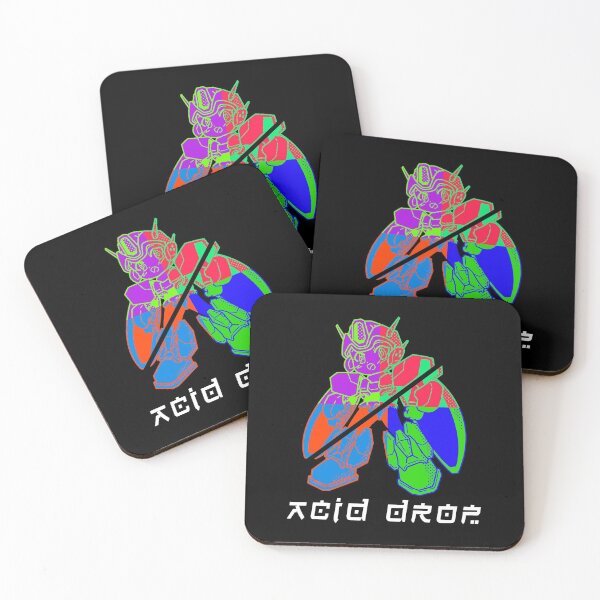 Item preview, Battle Suit Acid Drop Skater – Neon Colours Anime Mecha Half Pipe designed and sold by The Green Corner.
