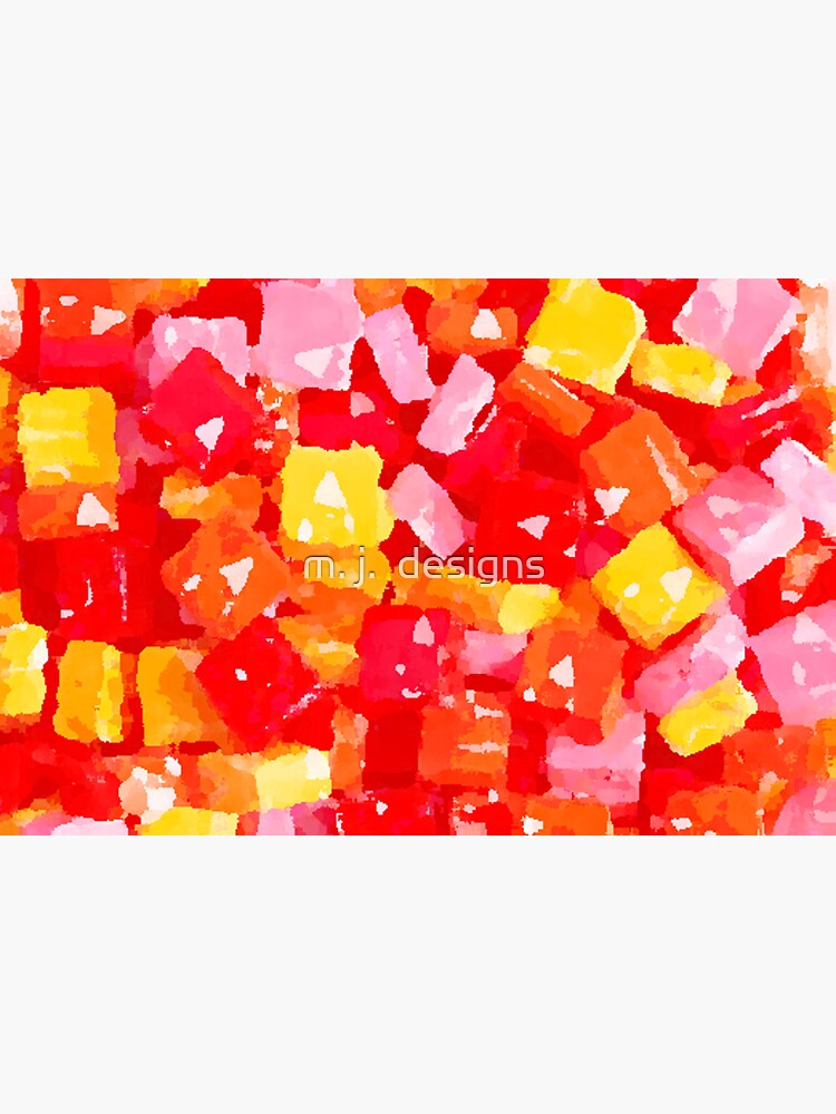 "Abstract Pastel Starburst Candies" Sticker for Sale by foryourcart