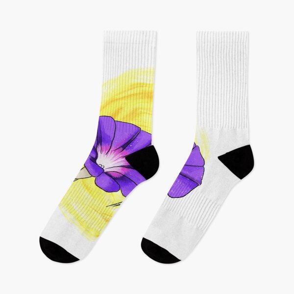 Item preview, Cute morning glory flower print designed and sold by devontipdesigns.