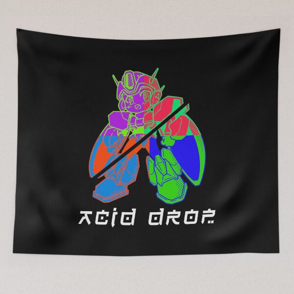 Item preview, Battle Suit Acid Drop Skater – Neon Colours Anime Mecha Half Pipe designed and sold by The Green Corner.