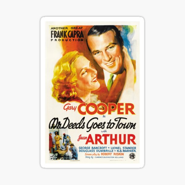 Frank Capra Mr. Deeds Goes to Town Sticker
