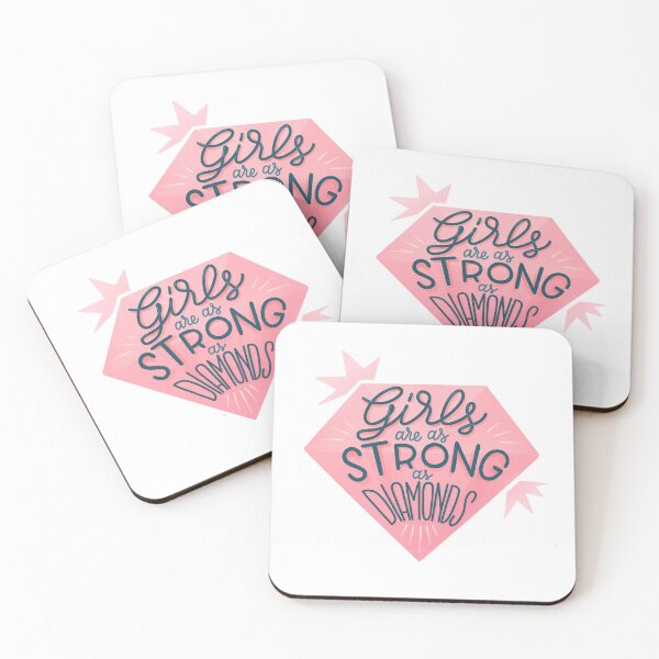 Item preview, Girls are as strong as diamonds - White designed and sold by whatafabday.