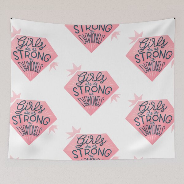 Item preview, Girls are as strong as diamonds - White designed and sold by whatafabday.