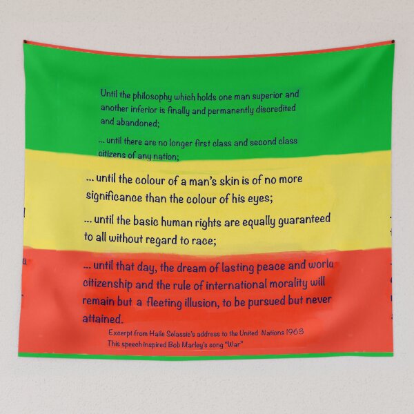 Item preview, Excerpt from Haile Selassie’s address to the United Nations 1963 This speech inspired Bob Marley’s song “War designed and sold by Artonmytee.