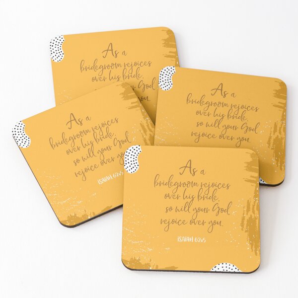 Item preview, As a bridegroom rejoices...God rejoices Isaiah 62v5 designed and sold by GraciousMoose.