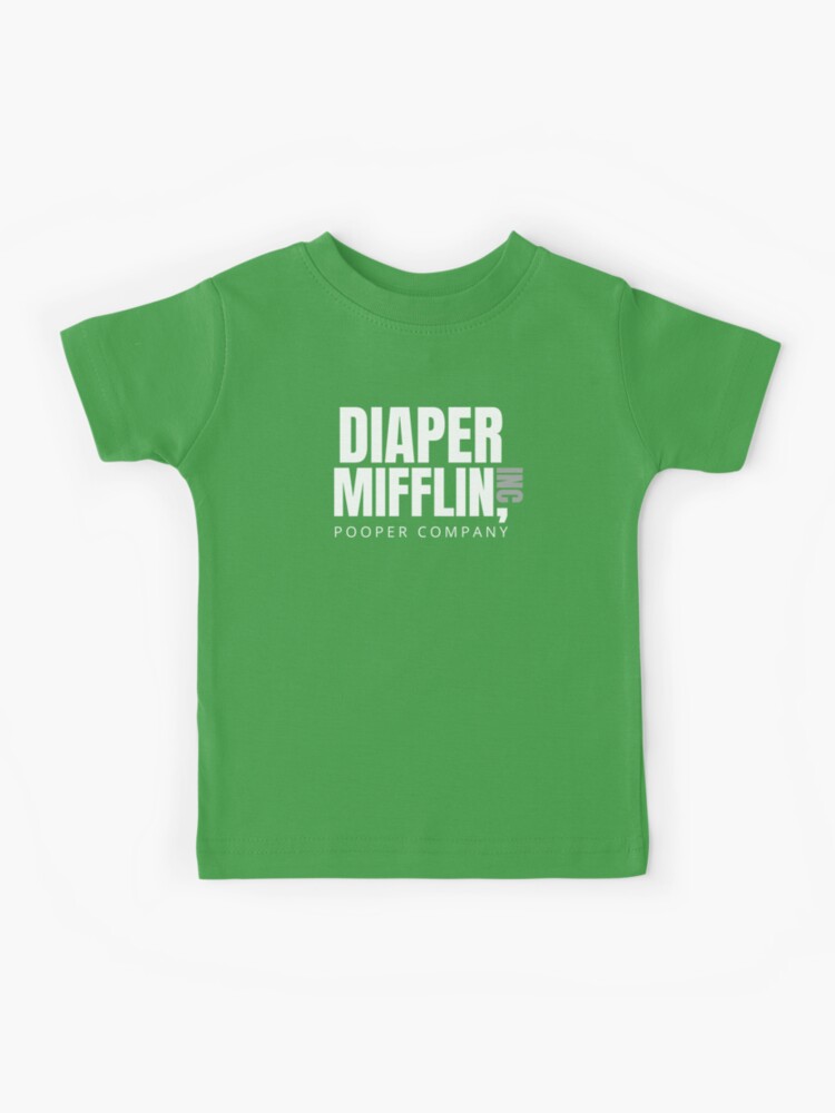 DUNDER MIFFLIN T SHIRT Medium -The Office TV Show Green Vintage Style