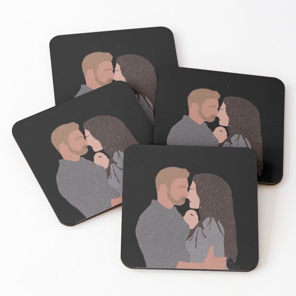 Item preview, Sen Çal Kapımı Sticker You Knock On My Door Rain Kiss Eda and Serkan first kiss Hande Erçel Kerem Bürsin Bolat Yıldız  designed and sold by shootingmoon.