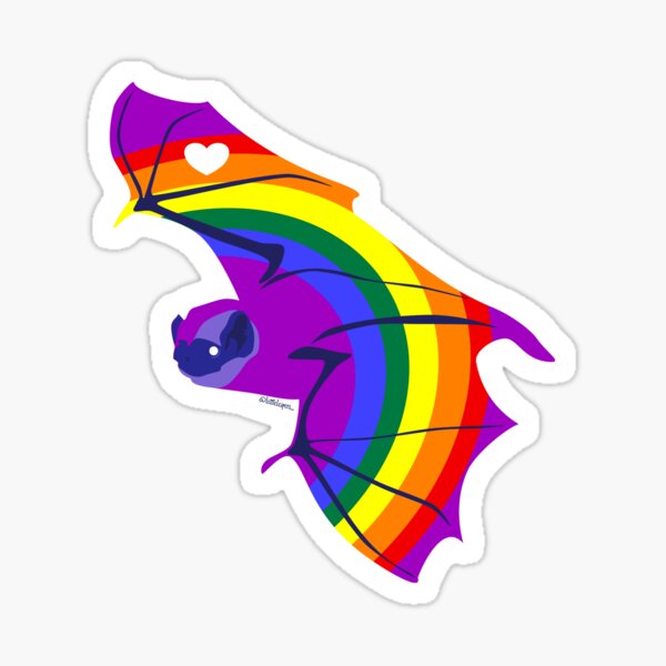 Item preview, Rainbow Bat - Chauve-souris cendrée designed and sold by LittleLeapers.