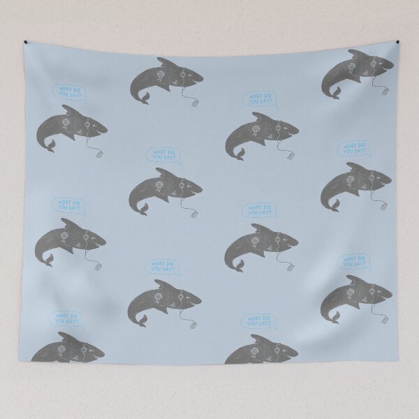 Item preview, Crazy Shark Lady What Did You Say designed and sold by FitFabFunny.