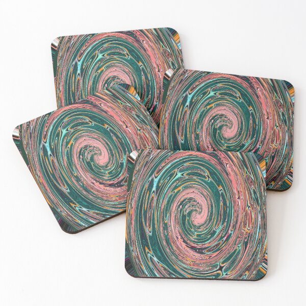 Item preview, Big Green Red Curl Abstract Design #62 designed and sold by Tom Janca.