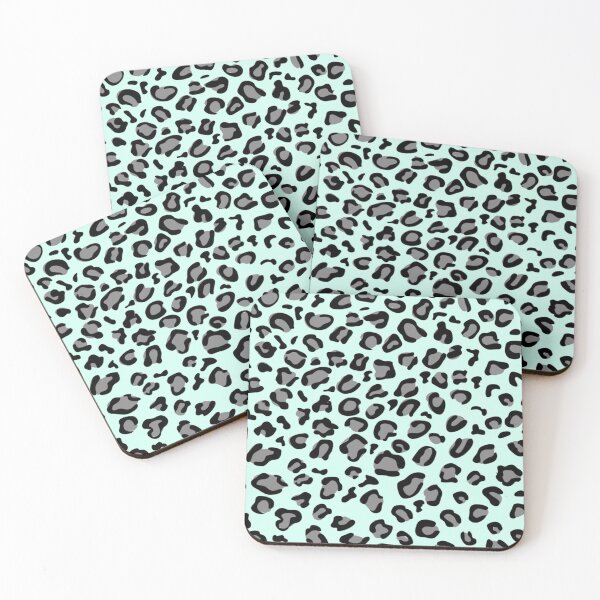 Item preview, Mint cheetah print pattern  designed and sold by megan1007.