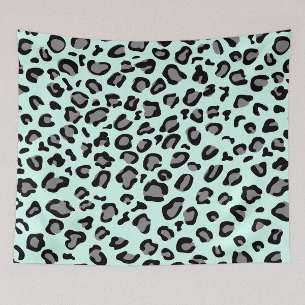 Item preview, Mint cheetah print pattern  designed and sold by megan1007.