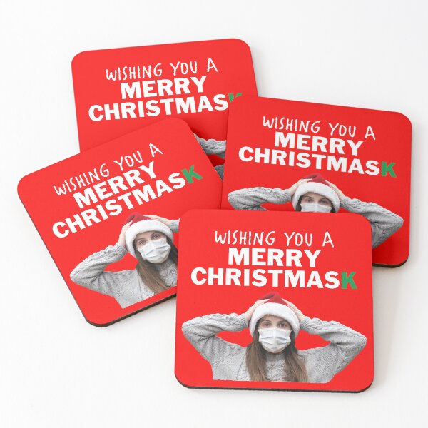 Item preview, Woman Wishing you a MERRY CHRISTMASK designed and sold by bryanmcclelland.