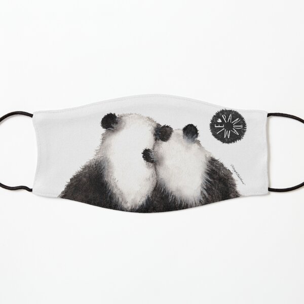 Pandamie: Giant Panda Couple leaning on each other Kids Mask