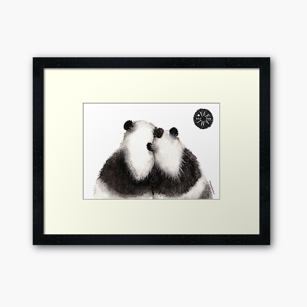 Item preview, Pandamie: Giant Panda Couple leaning on each other designed and sold by Margot Lederbauer.