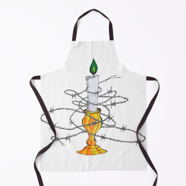 Item preview, Candle Shrouded in Barbed Wire designed and sold by AlchemistArtist.