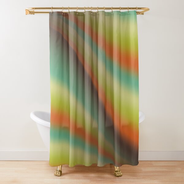 Item preview, Preppy Retro Vintage Wavy Turquoise Teal Blue Mint Green Ombre Rainbow designed and sold by IamTrending.