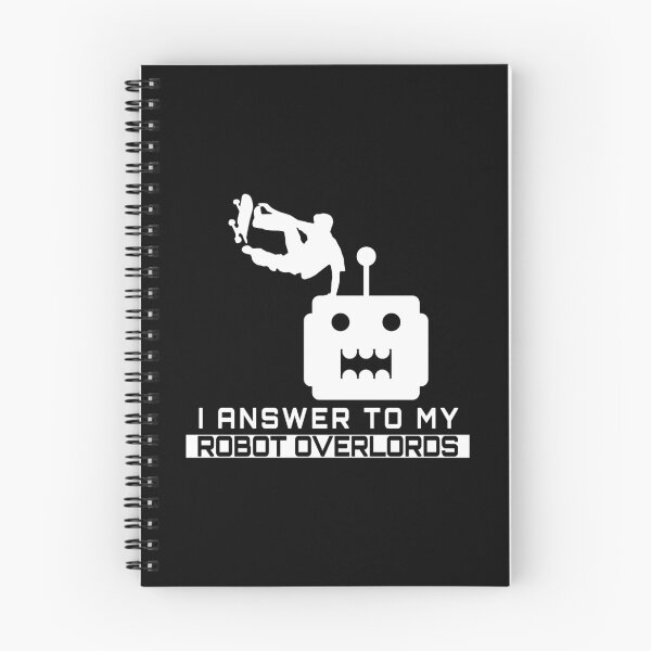 Item preview, I Answer To My Robot Overlords – Geeky Mecha Hand Plant Skater designed and sold by The Green Corner.