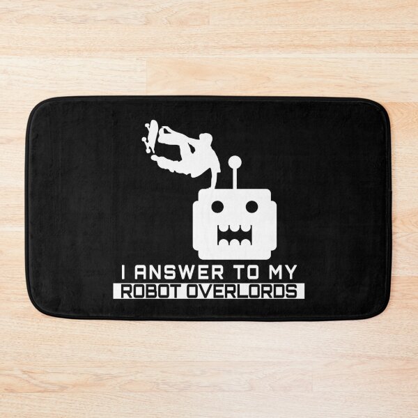 Item preview, I Answer To My Robot Overlords – Geeky Mecha Hand Plant Skater designed and sold by The Green Corner.