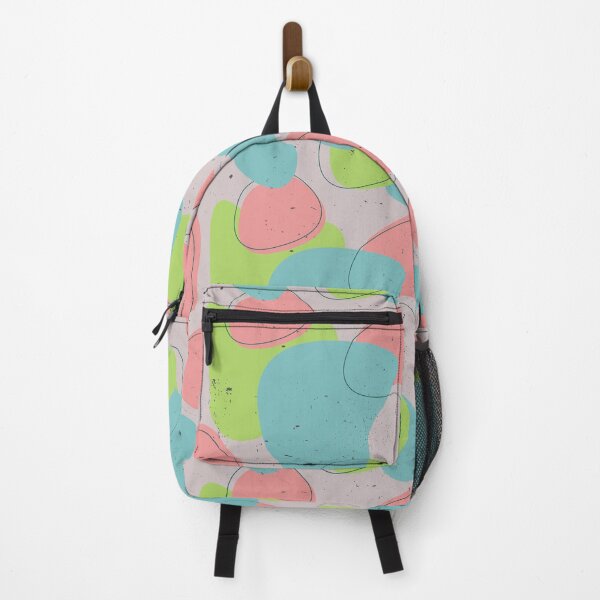 Item preview, Abstract organic pattern design (green, pink and blue)  designed and sold by O Estúdio Gráfico - Mylla Ghdv.