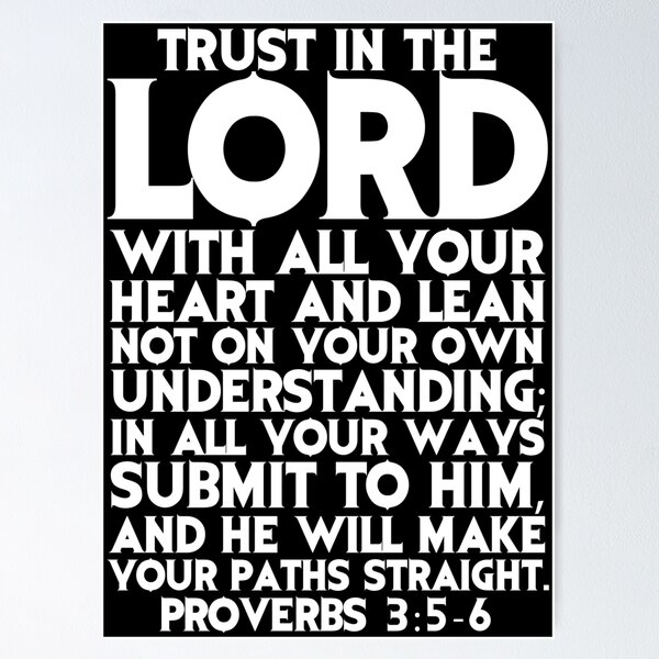 Bible Verse Stickers Proverbs 3:5-6