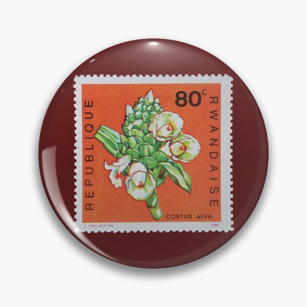 Item preview, Costus Afer Flower 1968 Vintage Stamp designed and sold by StampCollection.