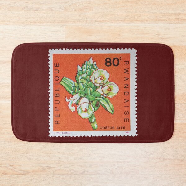 Item preview, Costus Afer Flower 1968 Vintage Stamp designed and sold by StampCollection.