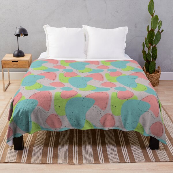 Item preview, Abstract organic pattern design (green, pink and blue) designed and sold by O Estúdio Gráfico - Mylla Ghdv.