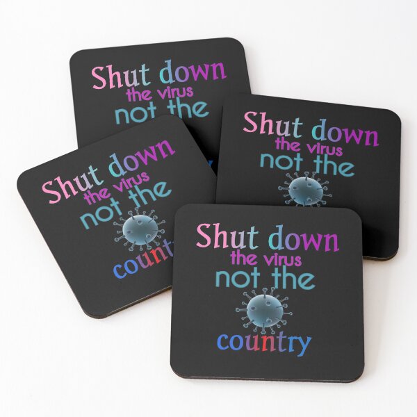 Item preview, Shut Down The Virus Not The Country designed and sold by Fatimalak.